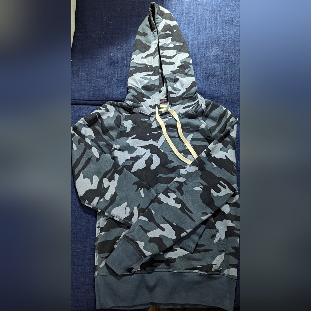 Todd Snyder Blue Camo Hoodie